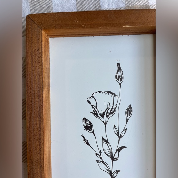 Rustic farmhouse small accent picture floral cottage - Picture 3 of 5